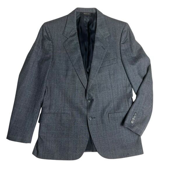 Lanvin Paris Men’s Vintage Wool Single Breasted Blazer Suit Jacket Size 40 R - Picture 1 of 9